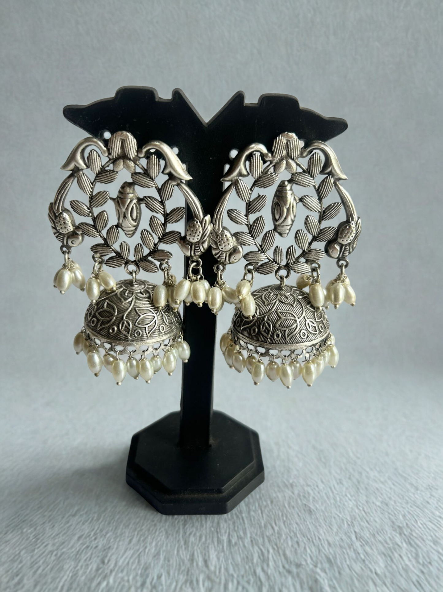 Phoolmandal jhumkas