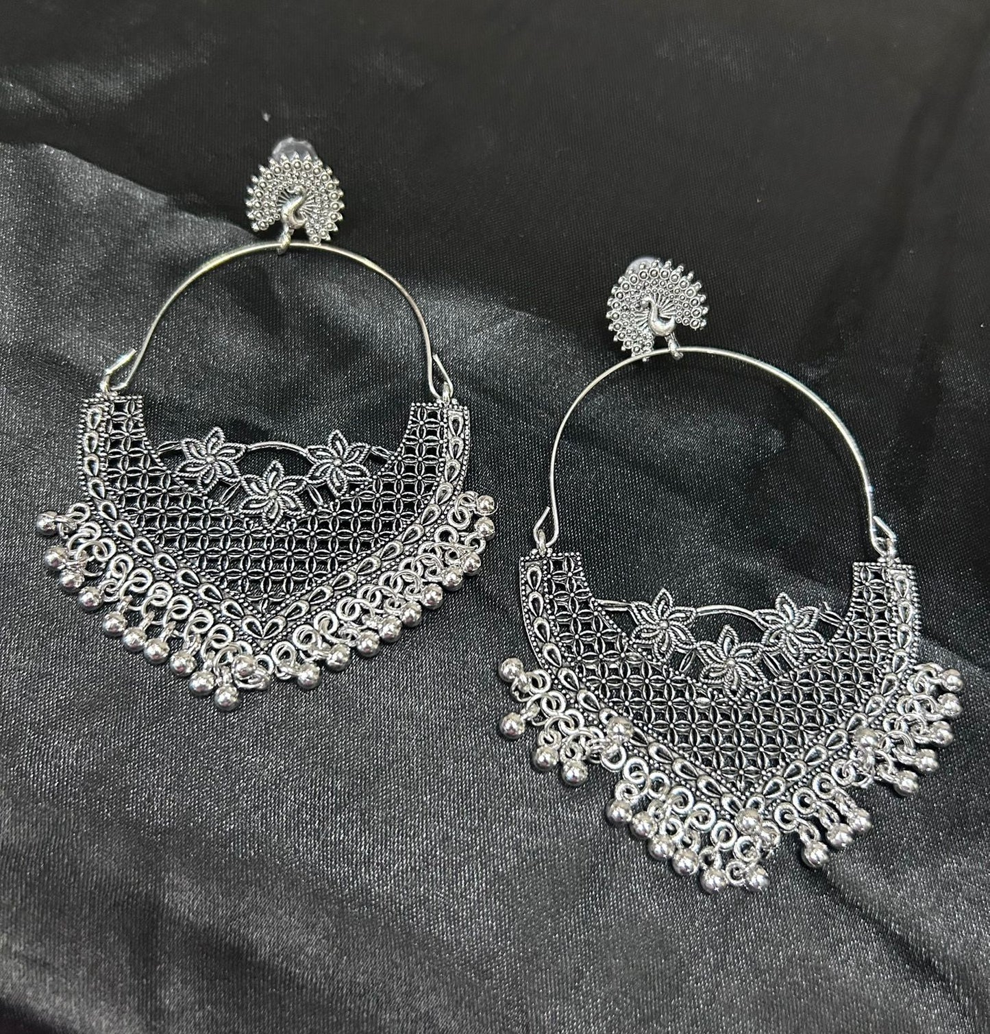 Oxidised Big Jhumkas