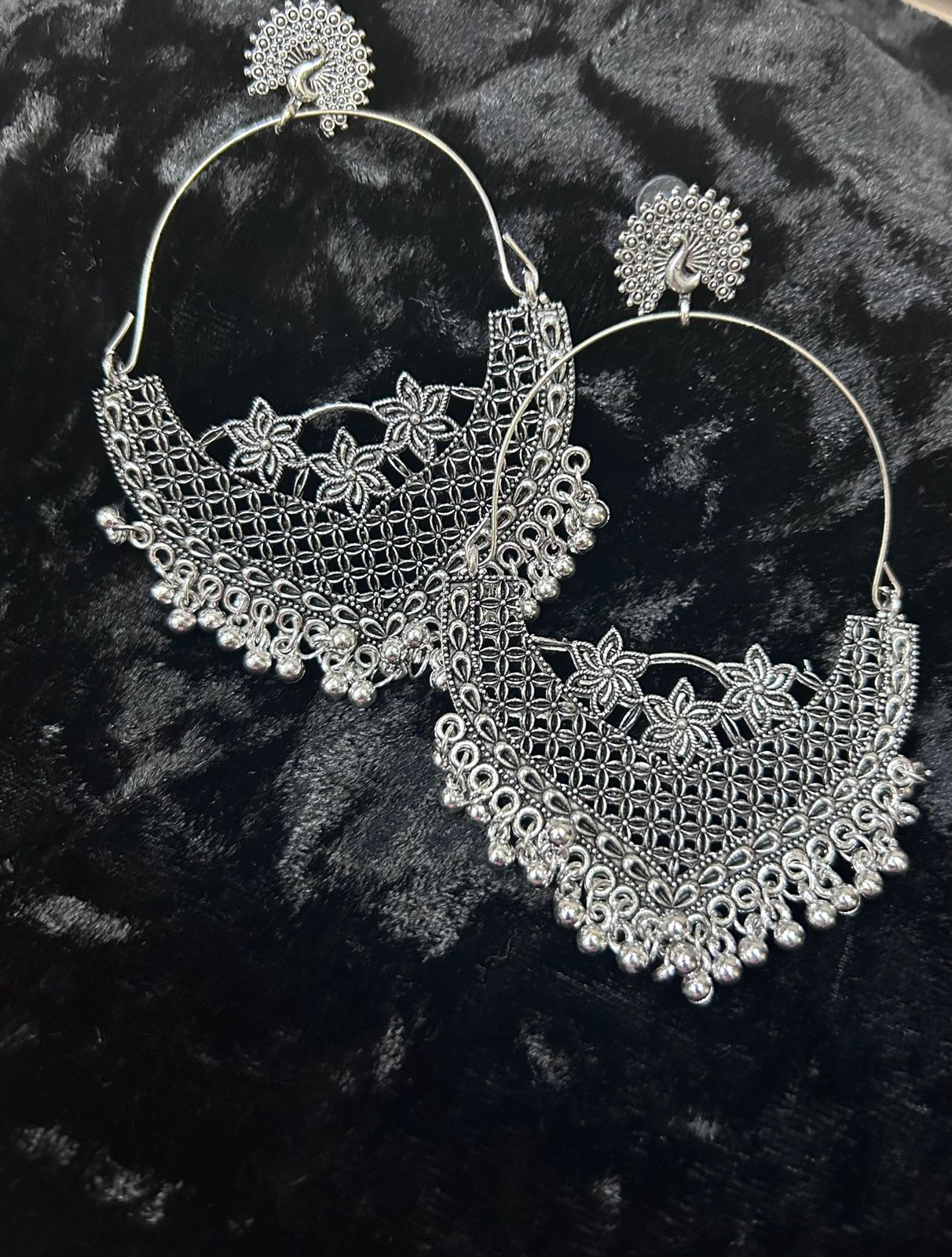 Oxidised Big Jhumkas