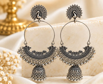 Oxidised Jhumkas
