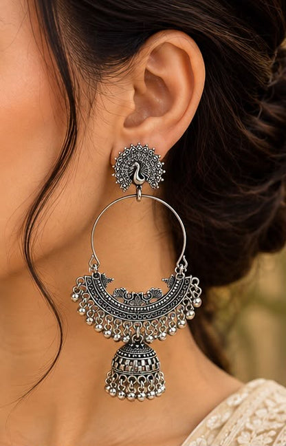 Oxidised Jhumkas